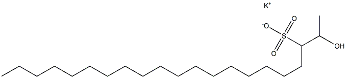 2-Hydroxyhenicosane-3-sulfonic acid potassium salt Struktur