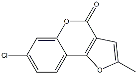 7-Chloro-2-methyl-4H-furo[3,2-c][1]benzopyran-4-one Struktur