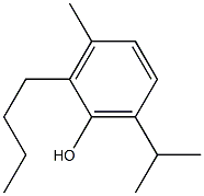 2-Butyl-6-isopropyl-3-methylphenol Struktur