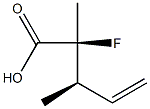 (2S,3R)-2-Fluoro-2,3-dimethyl-4-pentenoic acid Struktur