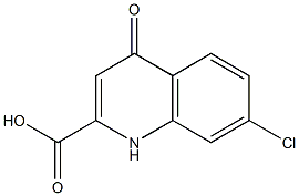 7-Chloro-1,4-dihydro-4-oxoquinoline-2-carboxylic acid Struktur