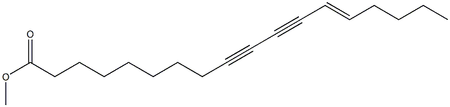 (E)-13-Octadecene-9,11-diynoic acid methyl ester Struktur