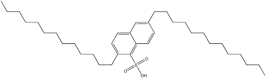 2,6-Ditridecyl-1-naphthalenesulfonic acid Struktur