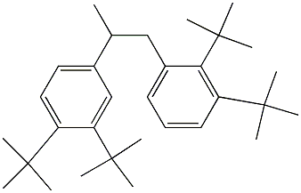 1-(2,3-Di-tert-butylphenyl)-2-(3,4-di-tert-butylphenyl)propane Struktur