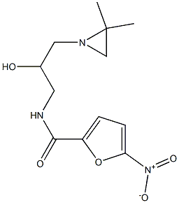 N-[2-Hydroxy-3-(2,2-dimethyl-1-aziridinyl)propyl]-5-nitrofuran-2-carboxamide Struktur