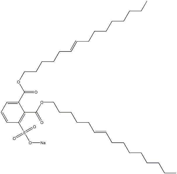 3-(Sodiosulfo)phthalic acid di(6-pentadecenyl) ester Struktur