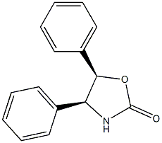 (4S,5R)-4,5-Diphenyloxazolidine-2-one Struktur