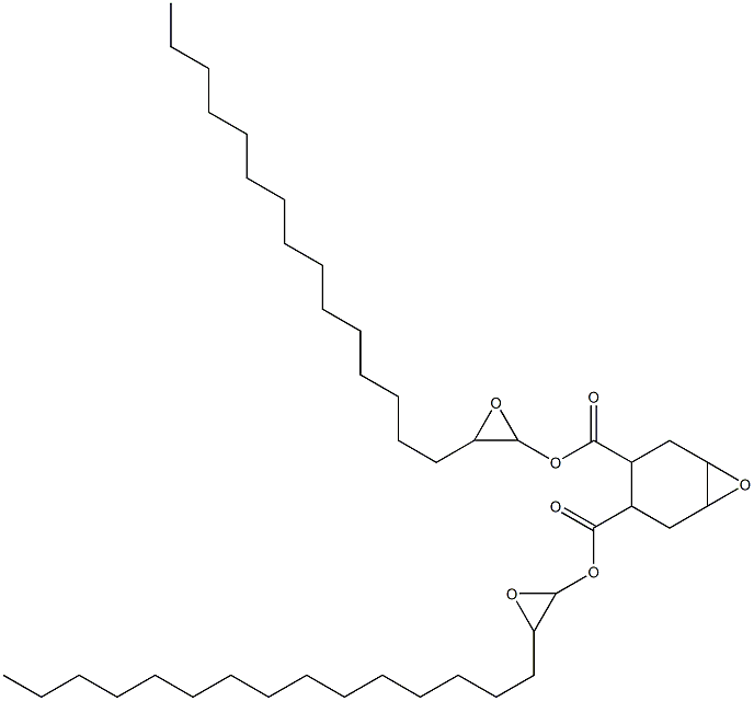 7-Oxabicyclo[4.1.0]heptane-3,4-dicarboxylic acid bis(1,2-epoxyheptadecan-1-yl) ester Struktur