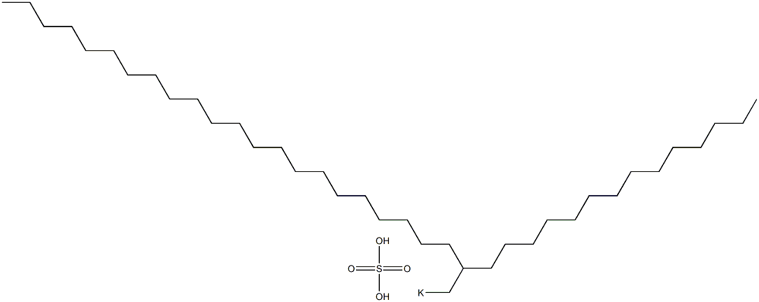 Sulfuric acid 2-tetradecyltetracosyl=potassium salt Struktur