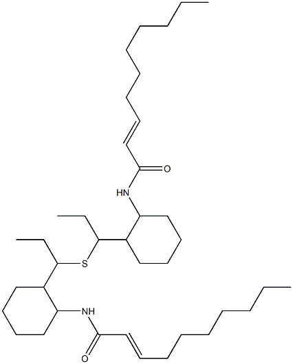 2-[[(2E)-2-Decenoyl]amino]ethyl(cyclohexylmethyl) sulfide Struktur