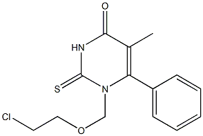 1-[(2-Chloroethoxy)methyl]-6-phenylthiothymine Struktur