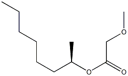 (-)-Methoxyacetic acid (R)-1-methylheptyl ester Struktur