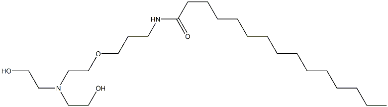 N-[3-[2-[Bis(2-hydroxyethyl)amino]ethoxy]propyl]pentadecanamide Struktur