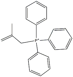 (2-Methyl-2-propenyl)triphenylphosphonium Struktur