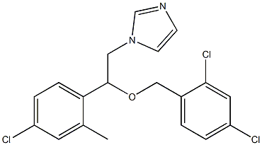 1-[2-(4-Chloro-2-methylphenyl)-2-[(2,4-dichlorobenzyl)oxy]ethyl]-1H-imidazole Struktur