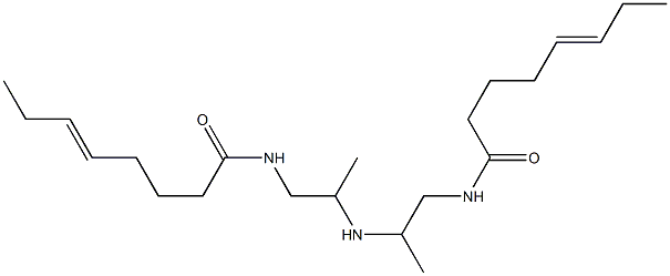 N,N'-[Iminobis(2-methyl-2,1-ethanediyl)]bis(5-octenamide) Struktur