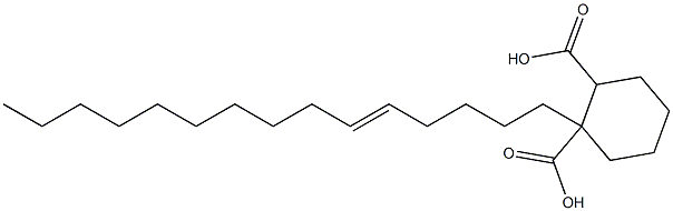 Cyclohexane-1,2-dicarboxylic acid hydrogen 1-(5-pentadecenyl) ester Struktur