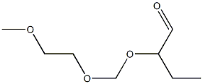 2-[(2-Methoxyethoxy)methoxy]butyraldehyde Struktur