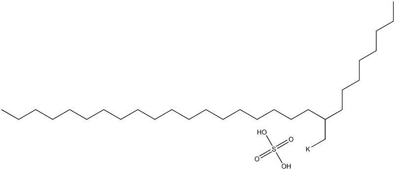 Sulfuric acid 2-octylhenicosyl=potassium salt Struktur