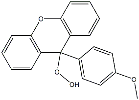 9-(4-Methoxyphenyl)-9H-xanthen-9-yl hydroperoxide Struktur