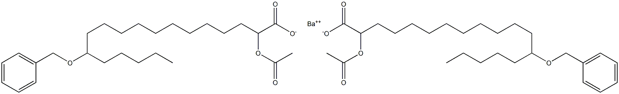 Bis(13-benzyloxy-2-acetyloxystearic acid)barium salt Struktur