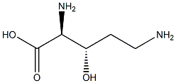 (3S)-3-Hydroxy-L-ornithine Struktur