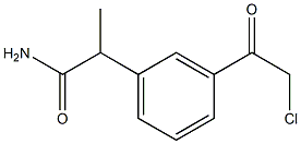 2-(m-Chloroacetylphenyl)propionamide Struktur