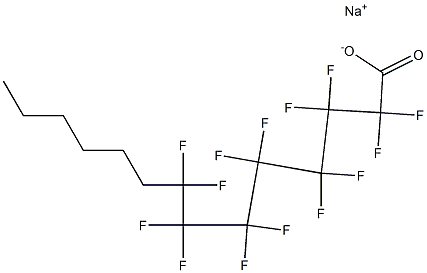 2,2,3,3,4,4,5,5,6,6,7,7,8,8-Tetradecafluorotetradecanoic acid sodium salt Struktur