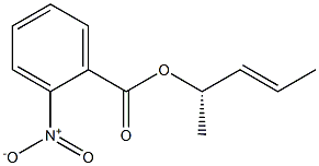 (+)-o-Nitrobenzoic acid (E,S)-3-pentene-2-yl ester Struktur