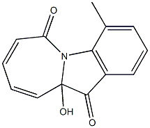 4-Methyl-10a-hydroxy-6H-azepino[1,2-a]indole-6,11(10aH)-dione Struktur