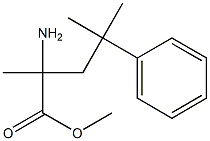 2-Amino-2,4-dimethyl-4-phenylvaleric acid methyl ester Struktur