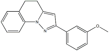 4,5-Dihydro-2-(3-methoxyphenyl)pyrazolo[1,5-a]quinoline Struktur