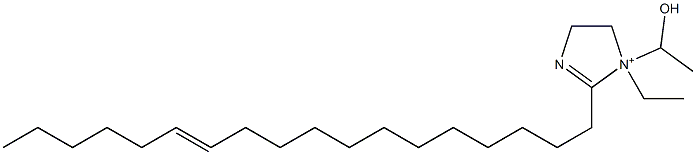 1-Ethyl-1-(1-hydroxyethyl)-2-(12-octadecenyl)-2-imidazoline-1-ium Struktur