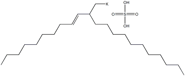 Sulfuric acid 2-(1-decenyl)tridecyl=potassium ester salt Struktur