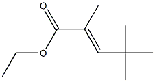 2,4,4-Trimethyl-2-pentenoic acid ethyl ester Struktur