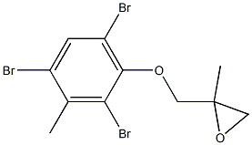 2,4,6-Tribromo-3-methylphenyl 2-methylglycidyl ether Struktur