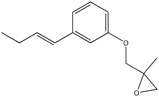 3-(1-Butenyl)phenyl 2-methylglycidyl ether Struktur