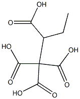 Butane-1,1,1,2-tetracarboxylic acid Struktur