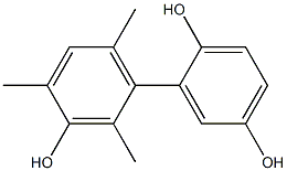 2',4',6'-Trimethyl-1,1'-biphenyl-2,3',5-triol Struktur