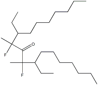 Heptyl(1-fluoro-1-methylbutyl) ketone Struktur