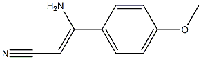 (Z)-3-Amino-3-(4-methoxyphenyl)acrylonitrile Struktur