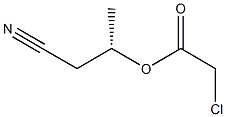 Chloroacetic acid (S)-1-(cyanomethyl)ethyl ester Struktur