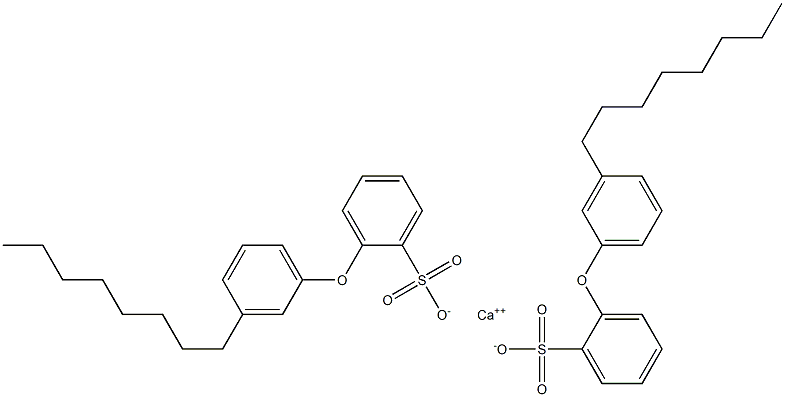 Bis[2-(3-octylphenoxy)benzenesulfonic acid]calcium salt Struktur