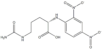 (S)-2-[(2,4-Dinitrophenyl)amino]-5-ureidopentanoic acid Struktur