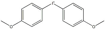 Bis(4-methoxyphenyl)iodonium Struktur