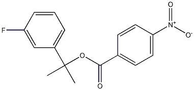 p-Nitrobenzoic acid 2-(m-fluorophenyl)propan-2-yl ester Struktur