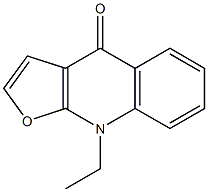 9-Ethylfuro[2,3-b]quinolin-4(9H)-one Struktur