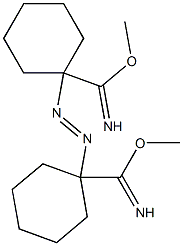 1,1'-Azobis[1-[imino(methoxy)methyl]cyclohexane] Struktur