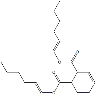 3-Cyclohexene-1,2-dicarboxylic acid bis(1-hexenyl) ester Struktur