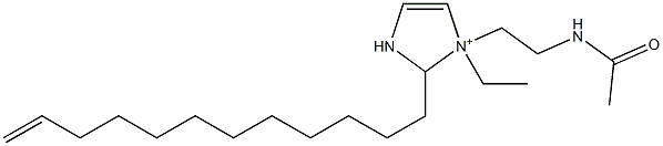 1-[2-(Acetylamino)ethyl]-2-(11-dodecenyl)-1-ethyl-4-imidazoline-1-ium Struktur